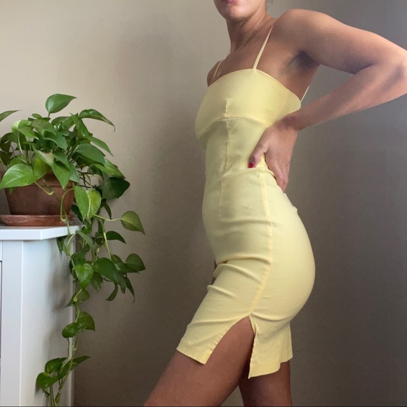 SOLD! Y2K Yellow Mini Dress 💛 - Picture 3 of 8